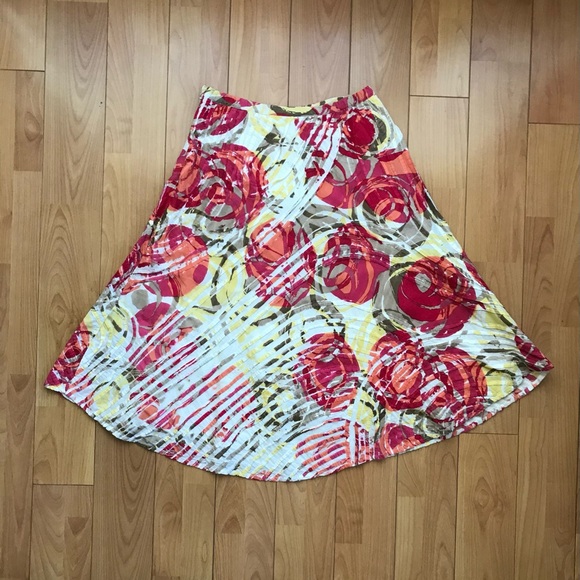 EUC Chico’s colorful cotton summer Skirt - Picture 4 of 10